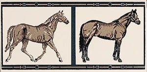 Декоративный элемент Petracers Horses su Panna 10x20 матовый