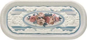 Вставка Porcelanite Dos Inserto 9010 Versailles Azul 7,5x15 глянцевая