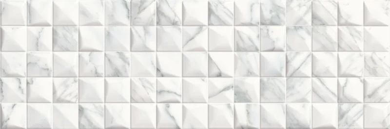 Мозаика Sant Agostino Inspire Art Statuario 25x75 полированная