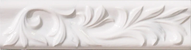 Бордюр Sant Agostino Inspire Bianco Calacatta 6,5x25 полированный