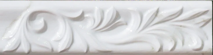 Бордюр Sant Agostino Inspire Bianco Statuario 6,5x25 полированный