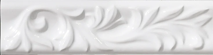 Бордюр Sant Agostino Inspire Listello Bianco 6,5x25 полированный