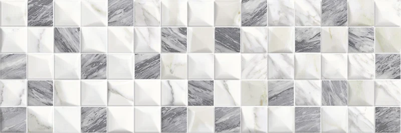 Мозаика Sant Agostino Inspire Mix Marmi 25x75 полированная