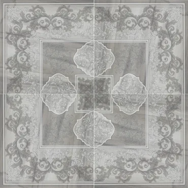 Панно Cisa Jurassic Rosone Light Grey Lapp-Rett. 99x99 лаппатированное