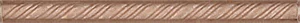 Бордюр Kerama Marazzi Карандаш Косичка коричневый 196 1,5x20 глянцевый