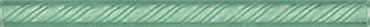 Бордюр Kerama Marazzi Карандаш Косичка зеленый 194 1,5x20 глянцевый
