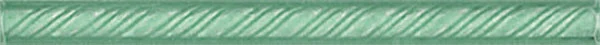 Бордюр Kerama Marazzi Карандаш Косичка зеленый 194 1,5x20 глянцевый
