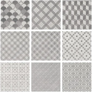 Плитка Kerama Marazzi Карнаби-стрит орнамент серый SG1576N 20,1x20,1 матовая