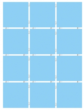 Плитка Kerama Marazzi Конфетти голубой блестящий 1147 9,9x9,9 глянцевая