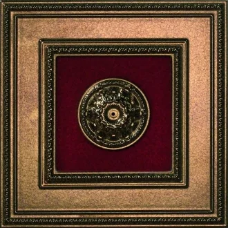 Lirica Bordeaux Formella Con Borchia Per Soffito plus Borchia Bronzo