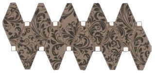 Бордюр Vallelunga Lirica Cortese Fascia Tortora 10x32 глянцевый