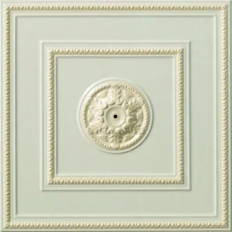 Lirica Crema Formella Con Borchia Per Soffito plus Borchia Crema