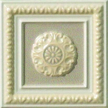 Вставка Vallelunga Lirica Tortora Tozzetto Cornice 10x10 глянцевая