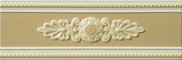 Бордюр Vallelunga Lirica Visone Listello Decorato 10x30 глянцевый