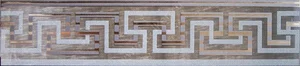 Бордюр Iris Listello Greca Brass 7x75 лаппатированный