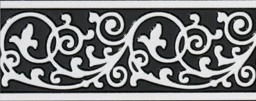 Бордюр Sant Agostino Listello Inspire Nero 10x25 полированный