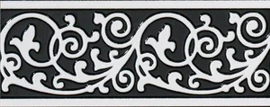 Бордюр Sant Agostino Listello Inspire Nero 10x25 полированный
