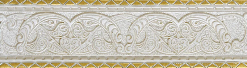 Бордюр Newker Listello Orna Ivory 8x30 глянцевый