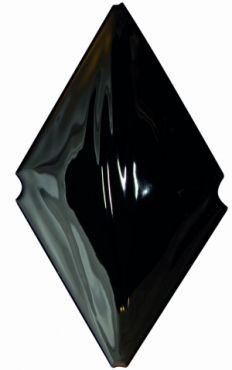 Плитка Cevica Loft Rombo Negro 12x20 глянцевая