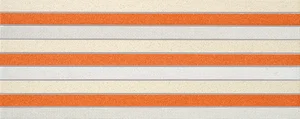Бордюр Vallelunga Look Arancio Stripes 20x50 матовый