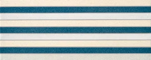 Бордюр Vallelunga Look Azzurro Stripes 20x50 матовый