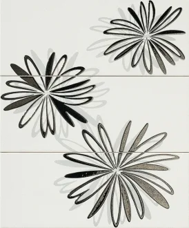 Look Fiore Plat/Bianco Comp 3 Pz.