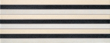Бордюр Vallelunga Look Nero Stripes 20x50 матовый