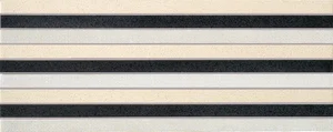 Бордюр Vallelunga Look Nero Stripes 20x50 матовый