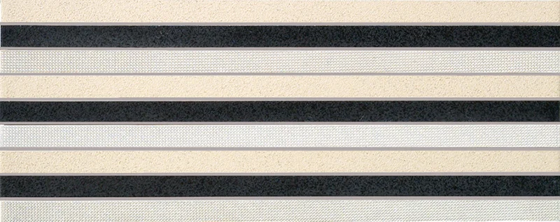 Бордюр Vallelunga Look Nero Stripes 20x50 матовый