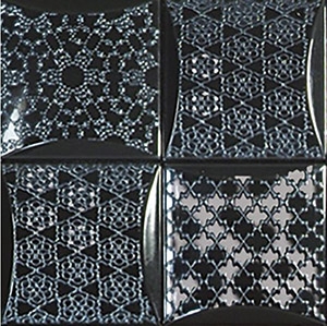 Декоративный элемент Brennero Luce Dec. Frame Nero FRANEF 25x25 глянцевый