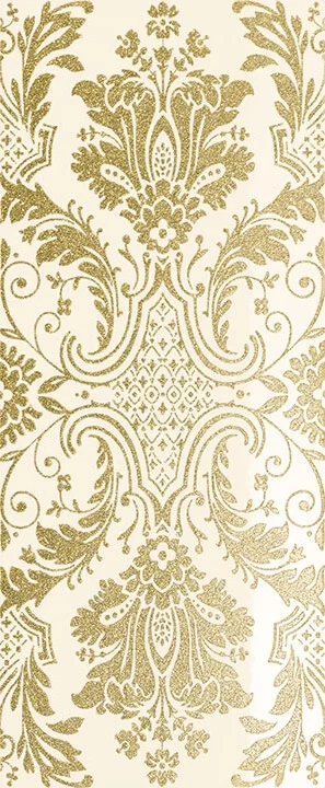 Декоративный элемент Novabell Magnifica Decoro Damasco Glitter Beige 25x60 глянцевый