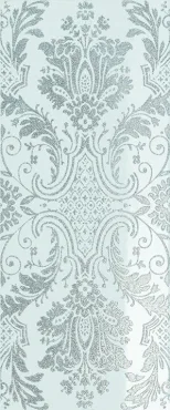 Декоративный элемент Novabell Magnifica Decoro Damasco Glitter Water Green 25x60 глянцевый