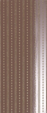Декоративный элемент Novabell Magnifica Decoro Righe Glitter Coffee Brown 25x60 глянцевый