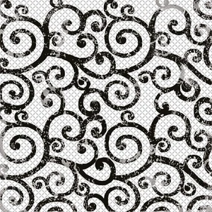 Декоративный элемент Brennero Maiolica Black 1 Mix 20x20 глянцевый