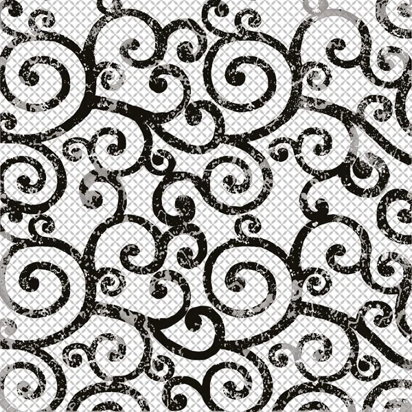 Декоративный элемент Brennero Maiolica Black 1 Mix 20x20 глянцевый