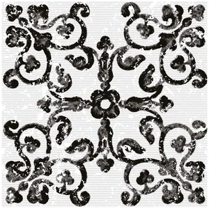 Декоративный элемент Brennero Maiolica Black 9 Mix 20x20 глянцевый