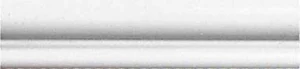 Бордюр Brennero Maiolica London Bianco Piano Lavoro 5x20 глянцевый