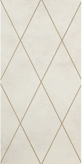 Декоративный элемент Petracers Maiora Rhombus Fregio Oro Beige 50x100 глянцевый