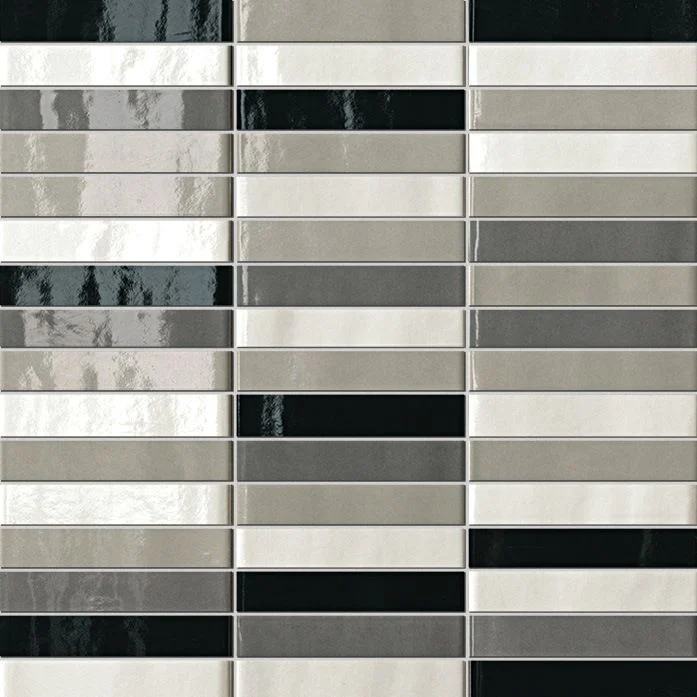 Мозаика Fap Manhattan Tratti Grigi Mosaico 30x30 глянцевая