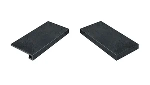 Ступень Italon Materia Titanio Scalino Angolare Destro 33x45 матовая