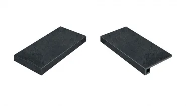 Ступень Italon Materia Titanio Scalino Angolare Sinistro 33x120 патинированная