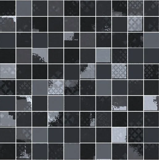 Мозаика Brennero Mos. Luce Lustro Nero MLQMNE 25x25 глянцевая