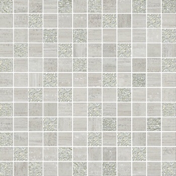 Мозаика Brennero Mosaico Lux Mix Quadretti Grigio 30x30 лаппатированная