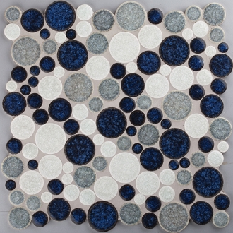 Mosaico Sphere Blue White
