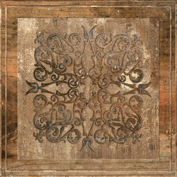 Плитка Absolut Keramika Newcastle Decor Brown 45x45 матовая