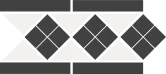 Бордюр Topcer Octagon Border LISBON-1 with 1 Strip Stand 15x28 матовый