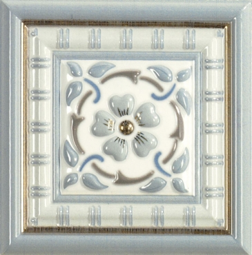 Вставка Almera Orleans Taco Tarragone Gold Aqua Marine 15x15 глянцевая