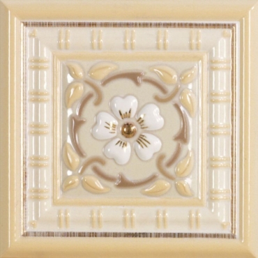 Вставка Almera Orleans Taco Tarragone Gold Vanilla 15x15 глянцевая