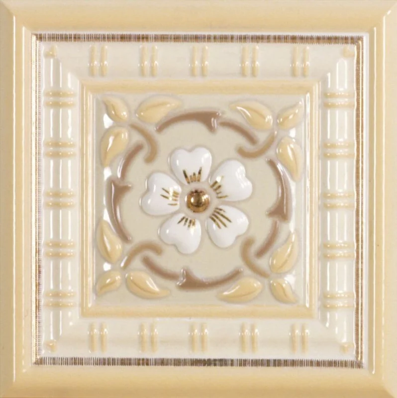 Вставка Almera Orleans Taco Tarragone Gold Vanilla 15x15 глянцевая