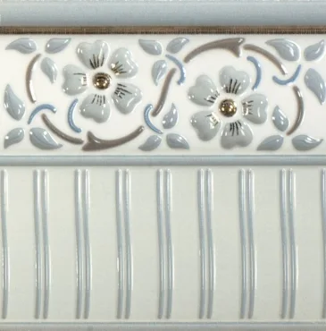 Бордюр Almera Orleans Zocalo Tarragone Gold Aqua Marine 15x15 глянцевый